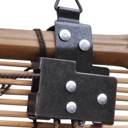 Poteau de clôture. Gris 100 x 1,5 m (maille de 36 mm) 486533486533