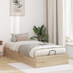 Cadre de lit Gris Sonoma 150 x 200 cm Bois d'ingénierie 486728486728