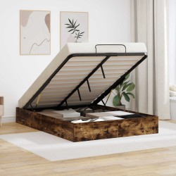 Cadre de lit Gris Sonoma 140 x 190 cm Bois d'ingénierie 486736486736