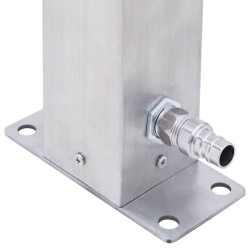 Poteau de clôture. Gris 50 x 1,5 m (maillage de 25 mm) 486869486869