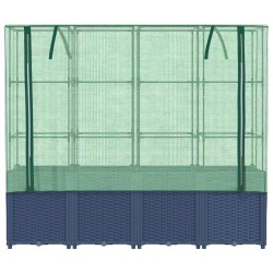 Ensemble de panneaux de clôture gris 526x186 cm WPC 486926486926