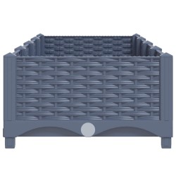 Clôture de jardin avec arceau en acier 1248 x 80 cm Noir 486932486932