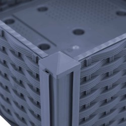 Clôture de jardin avec arceau en acier 1248 x 80 cm Noir 486932486932