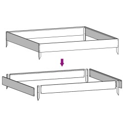 Paravent de balcon noir 400x100 cm résine tressée 486952486952