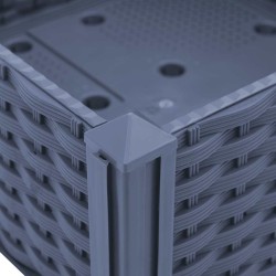 Clôture de jardin Blanc 240 x 140 cm Acier peint par poudre 486958486958