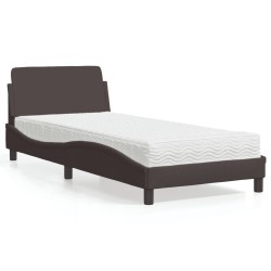 Cadre de lit d'angle avec matelas 2 pcs Gris Velours 486976486976