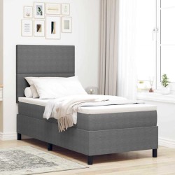 Cadre de lit d'angle avec matelas 2 pcs Gris clair Velours 486985486985