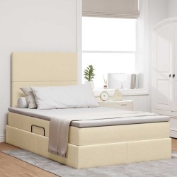 Cadre de lit d'angle avec matelas 2 pcs Jaune Velours 486991486991