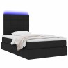 Cadre de lit d'angle avec matelas 2 pcs Noir Velours 486996486996