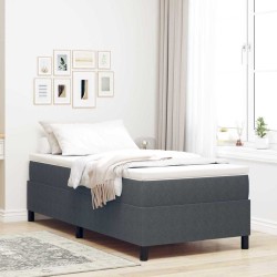 Cadre de lit d'angle avec matelas 2 pcs Gris Velours 486997486997