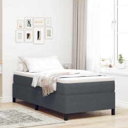 Cadre de lit d'angle avec matelas 2 pcs Gris Velours 486998486998