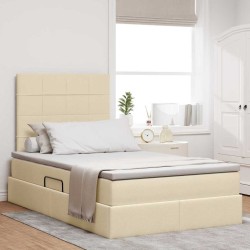 Cadre de lit d'angle avec matelas 2 pcs Jaune Velours 487004487004