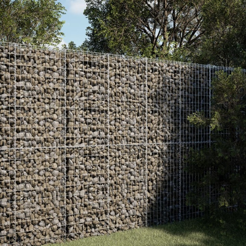 Poteau de clôture. Argenté 50 x 1,5 m (maille 50 mm) Acier 487012487012
