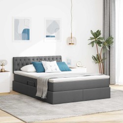 Cadre de lit d'angle avec matelas 2 pcs Vert Velours 487035487035