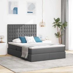 Cadre de lit d'angle avec matelas 2 pcs Turquoise Velours 487043487043
