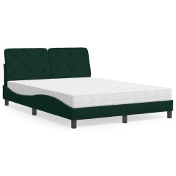 Cadre de lit d'angle avec matelas 2 pcs Gris Velours 487090487090