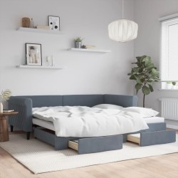 Ensemble de Canapés Uni 4 pcs Anthracite Bois d'Acacia Massif 487136487136