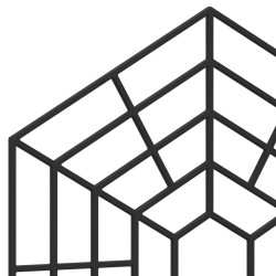 Poteau de clôture. Gris 100 x 1,2 m (maille de 25 mm) 487270487270