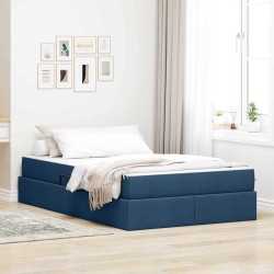 Cadre de lit d'angle avec matelas 2 pcs Vert Velours 487323487323