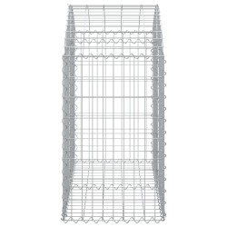 Clôture avec poteau Gris 1 x 100 m Acier et PVC 487397487397