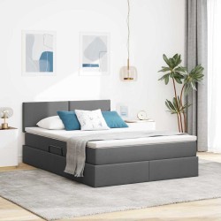 Cadre de lit d'angle avec matelas 2 pcs Vert Velours 487439487439