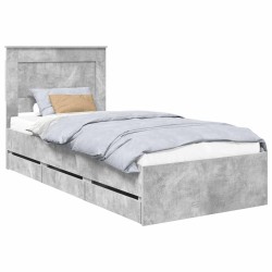 Lit avec des lumières à LED Noir 180 x 200 cm tissu 487700487700