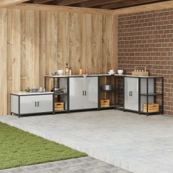 Ensembles de canapés avec coussin 9 pcs Naturel et Beige 487870487870