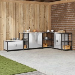 Ensembles de canapés avec coussin 9 pcs Naturel et Beige 488005488005