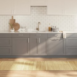 Ensembles de canapés avec coussin 7 pcs Gris Naturel et Clair 488181488181