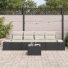 Salon de jardin 6 pcs avec coussins gris clair résine tressée 488850488850