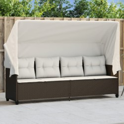 Salon de jardin 7 pcs avec coussins Gris Résine tressée 488912488912