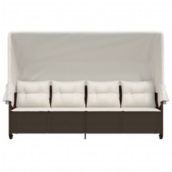 Salon de jardin 7 pcs avec coussins Gris Résine tressée 488912488912