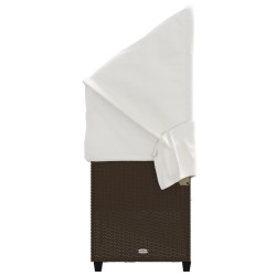 Salon de jardin 7 pcs avec coussins Gris Résine tressée 488912488912