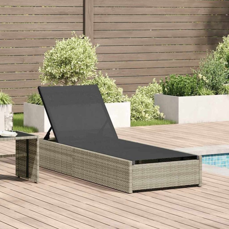 Ensemble de canapé de jardin avec coussin 7 pcs Noir Poly rotin 489057489057