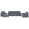 Ensemble de canapé de jardin avec coussin 8 pcs Noir polyrotin 489096489096