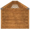  Lit surélevé de jardin 1152x50x36 cm acier corten 