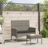 Salon de jardin avec coussins 10 pcs beige résine tressée 489378489378