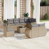 Salon de jardin 12 pcs avec coussins noir résine tressée 489399489399