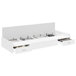 Cadre de lit Chêne artisanal 120 x 190 cm Bois d'ingénierie 489417489417