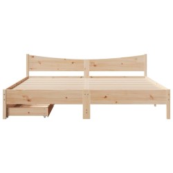 Cadre de lit Chêne brun 120 x 190 cm Bois Ingénierie 489426489426