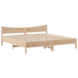 Cadre de lit Chêne brun 120 x 190 cm Bois Ingénierie 489426489426