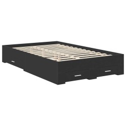 Cadre de lit Chêne brun 120 x 123 cm Bois d'ingénierie 489435489435