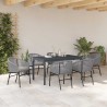 Salon de jardin 11 pcs avec coussins beige résine tressée 489458489458
