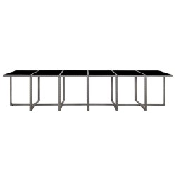 Ensemble de salon de jardin 33 pcs Brun Ciré Pin massif 489461489461