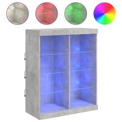 Salon de jardin avec coussins 10 pcs gris clair résine tressée 489480489480