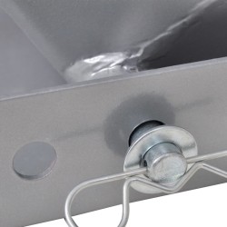 Poteau de clôture. Argenté 100 x 0,8 m (maillage de 50 mm) 489485489485