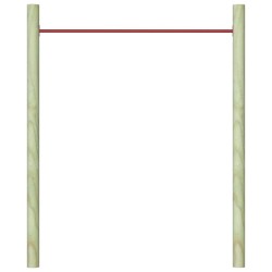 Poteau de clôture. Argenté 100 x 0,4 m (maille de 13 mm) Acier 489488489488