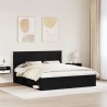 Cadre de lit avec tiroir Blanc 150 x 200 cm Bois Ingénierie 489531489531