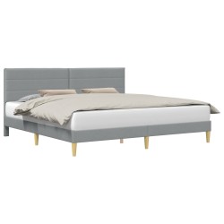 Lit avec des lumières à LED Vert foncé 180 x 200 cm Velours 489532489532