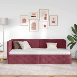 Cadre de lit avec tiroir Gris béton 75 x 190 cm Bois Ingénierie 489562489562